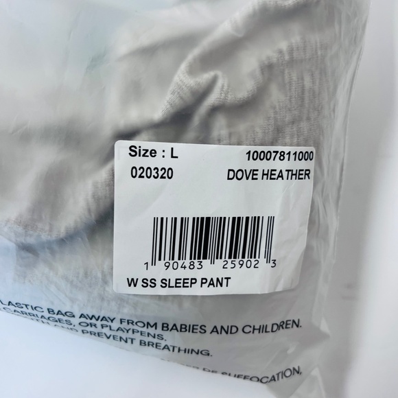 TOMMY JOHN SLEEP PANTS WOMEN DOVE HEATHER NEW SIZE LARGE - Picture 7 of 8